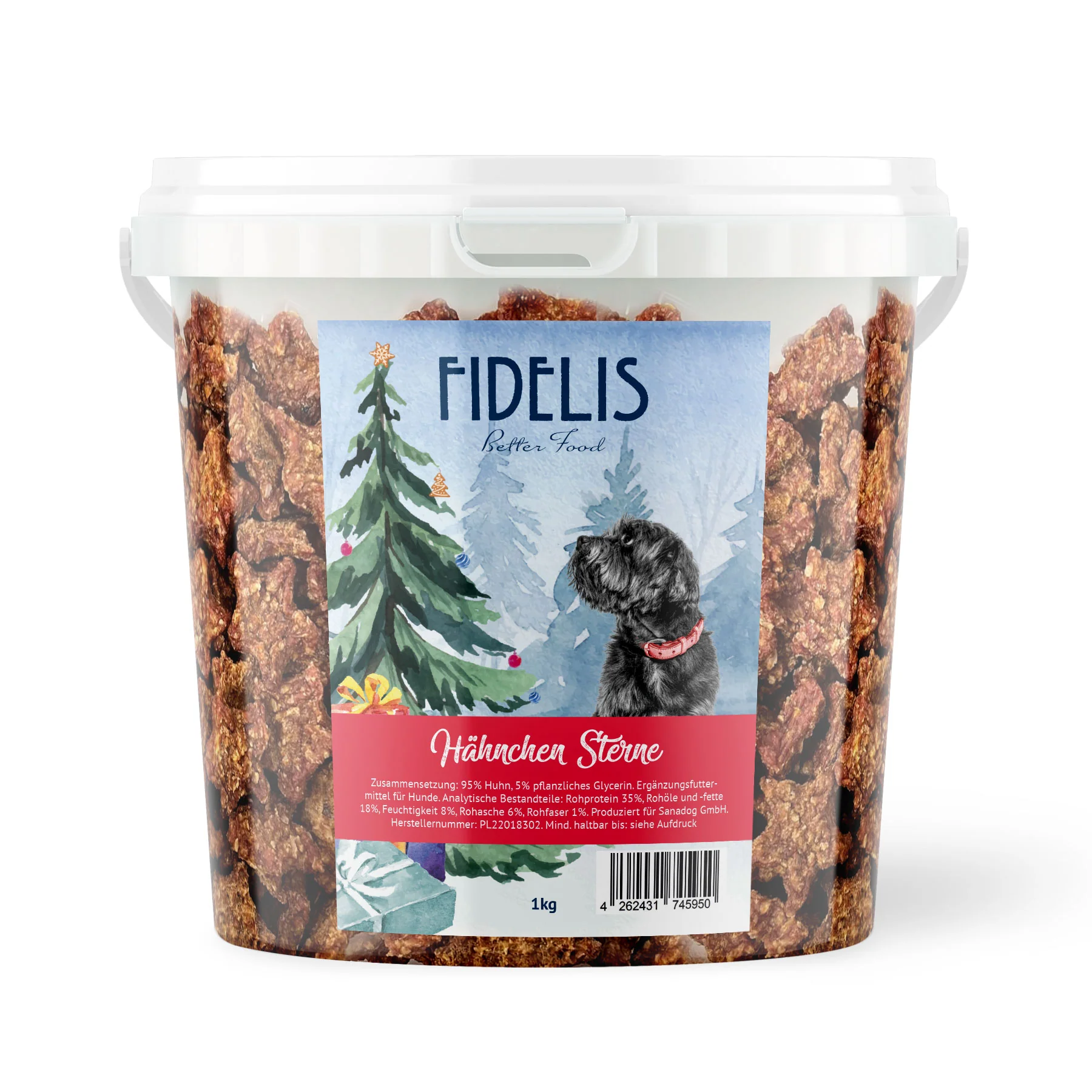 Hähnchen Sterne (1kg-Eimer)