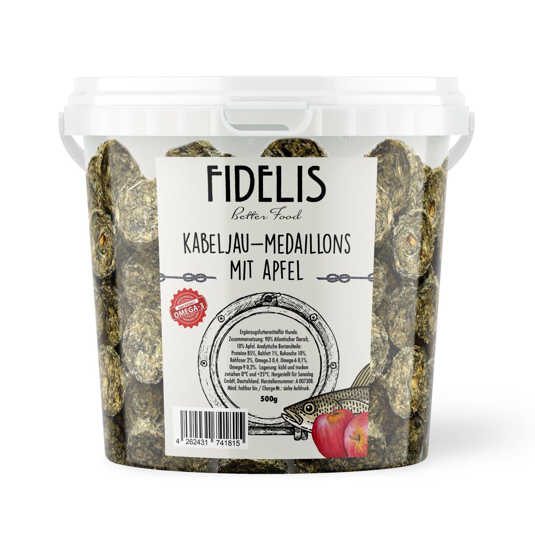 Kabeljau Medaillons mit Apfel (500g-Eimer)