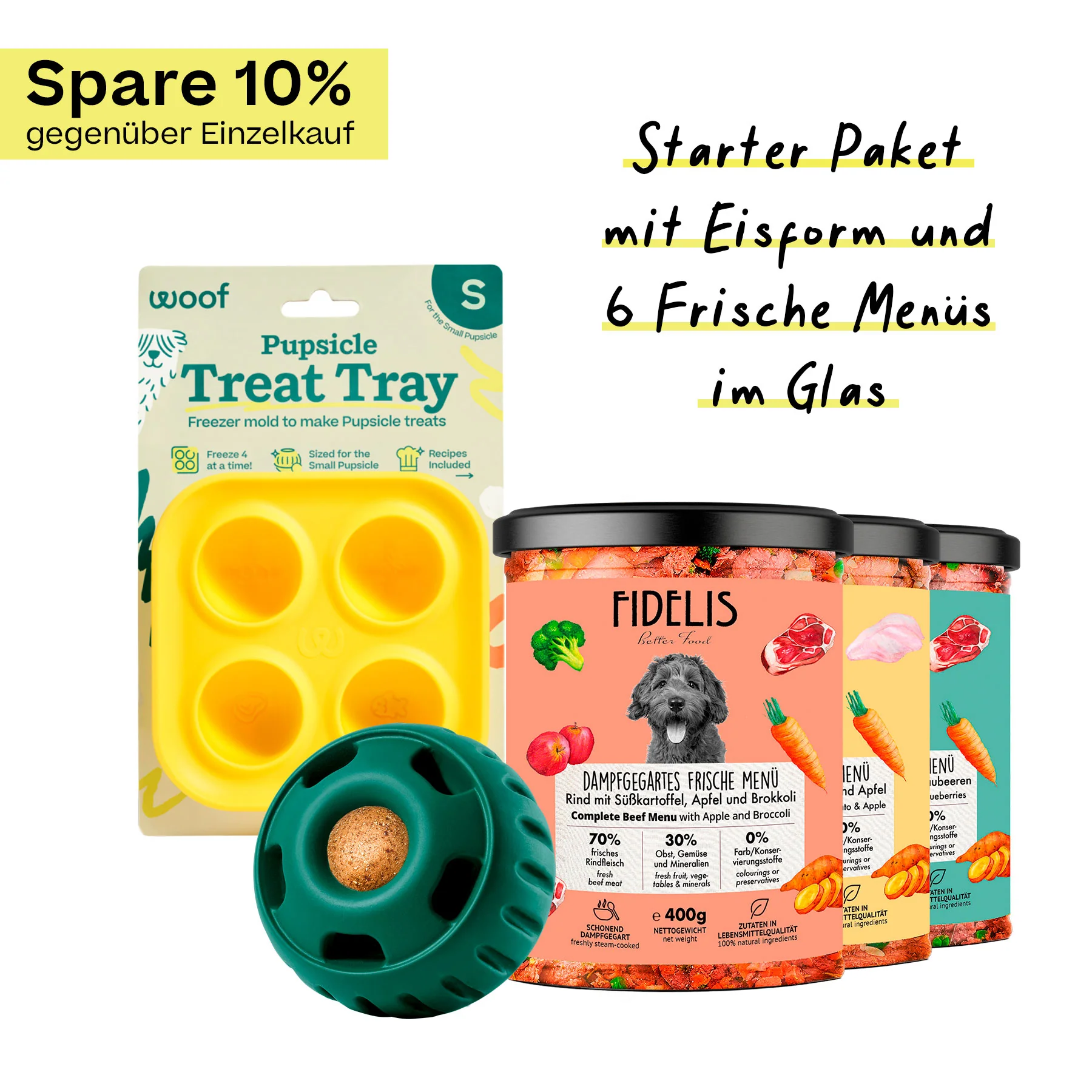 Pupsicle (grün, Größe S) Starter Paket