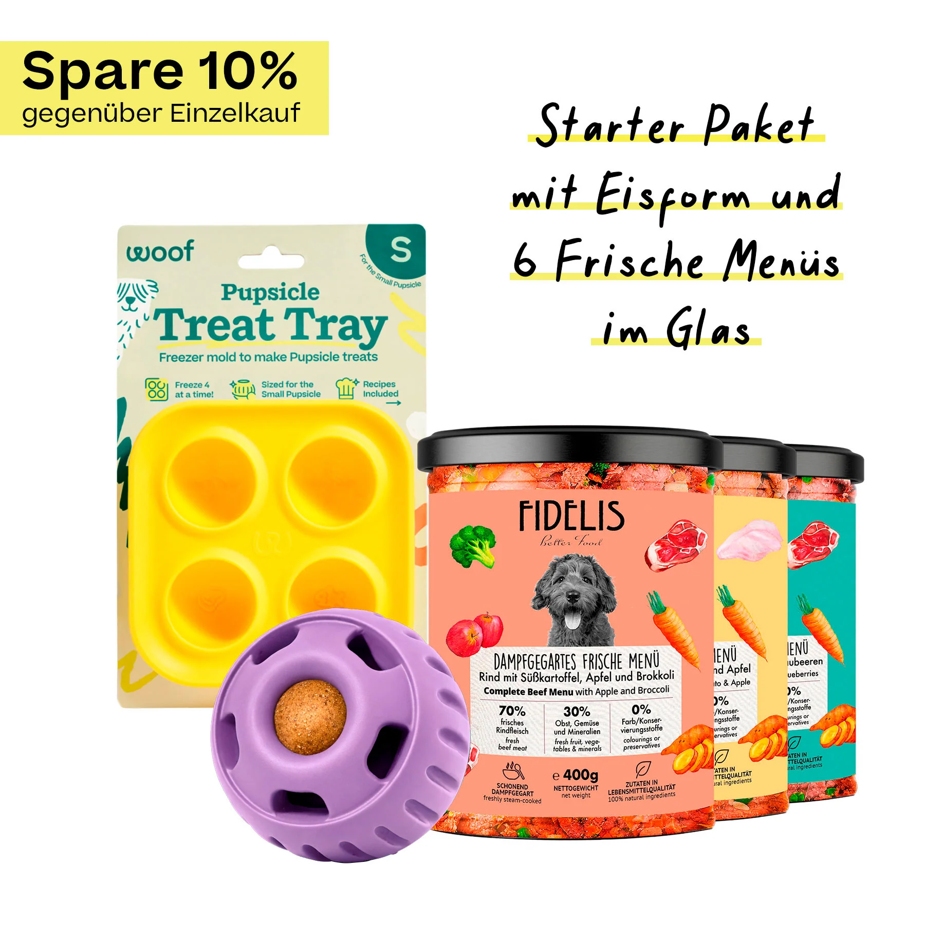 Pupsicle (lavendel, Größe S) Starter Paket