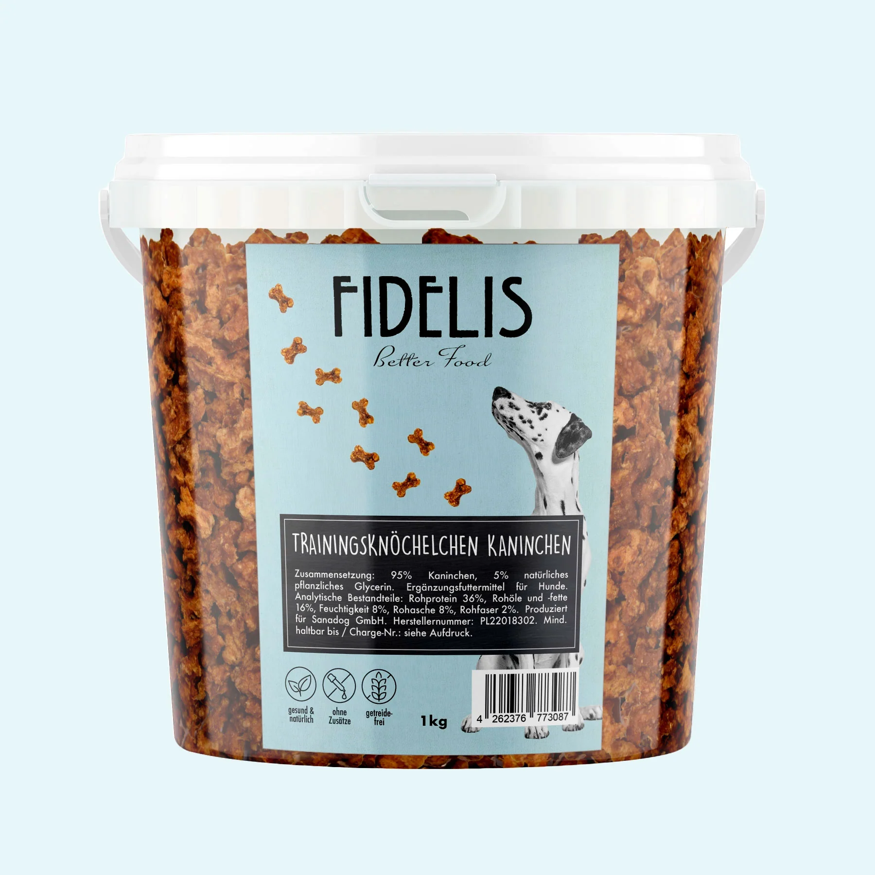 Trainingsknöchelchen Kaninchen (1kg-Eimer)
