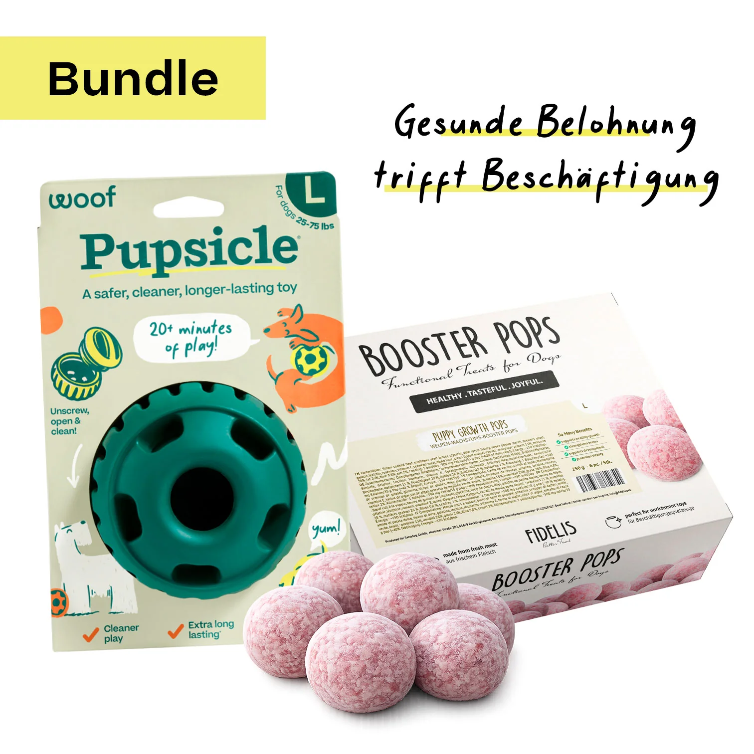 Welpen-Wachstums-Booster Pops Bundle 1