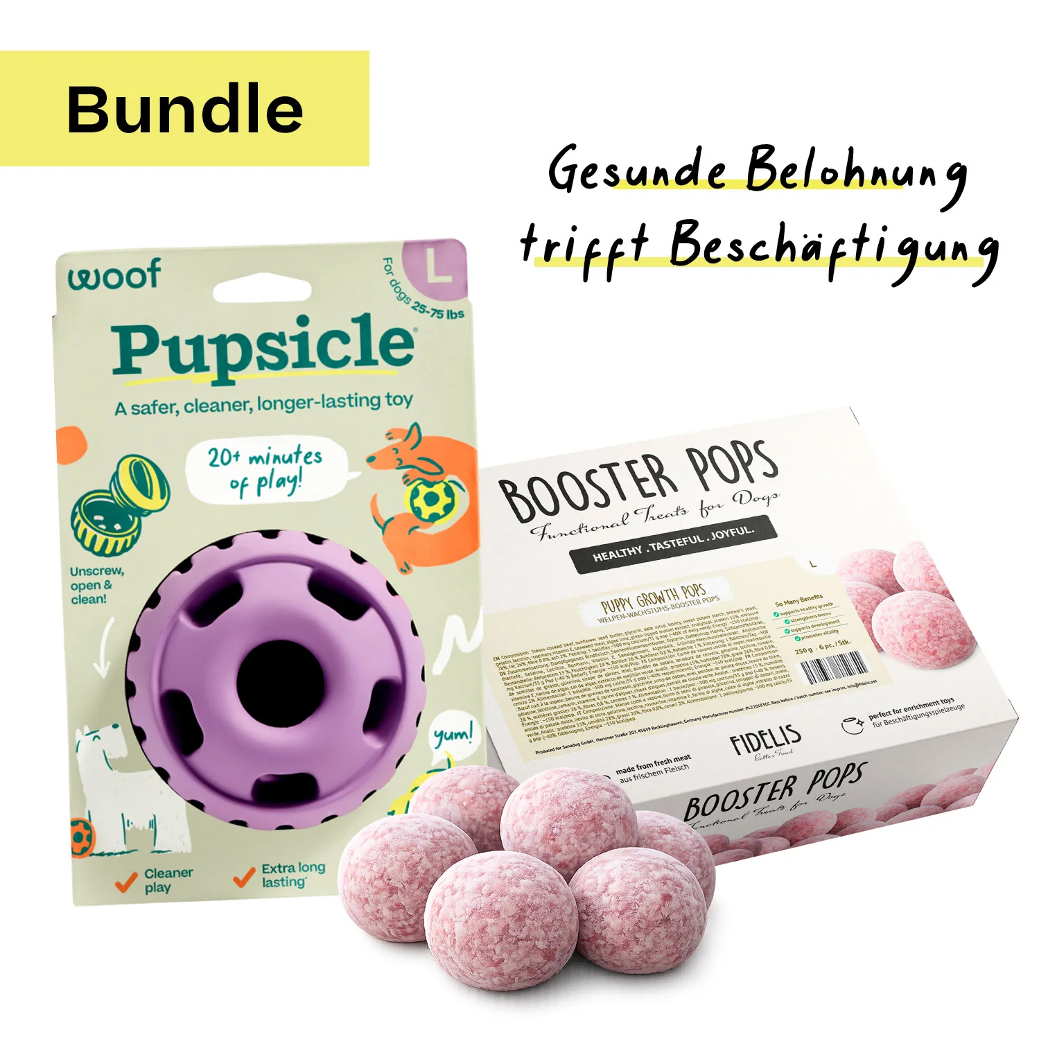 Welpen-Wachstums-Booster Pops Bundle 3